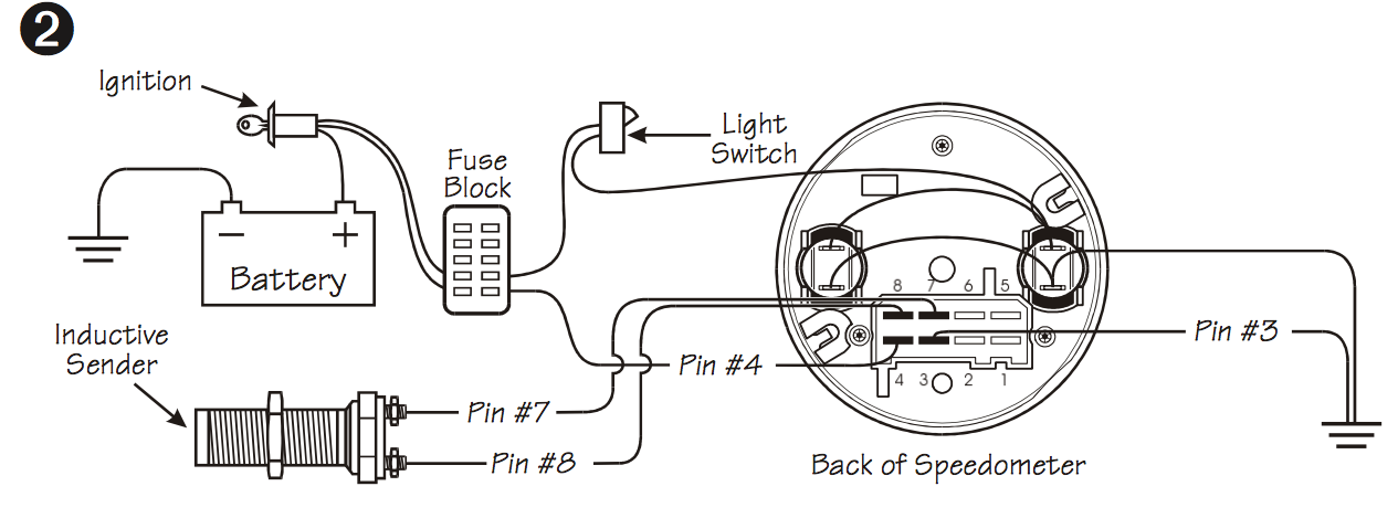 VDO Speedometer and ETB sensor - The Start Line - WSCC ... vdo tach wiring 3 pin 